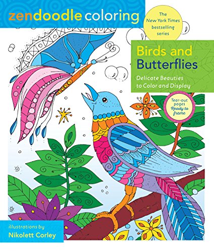 Beispielbild fr Zendoodle Coloring: Birds and Butterflies: Delicate Beauties to Color and Display zum Verkauf von ThriftBooks-Atlanta