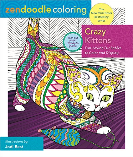 Zendoodle Coloring: Crazy Kittens