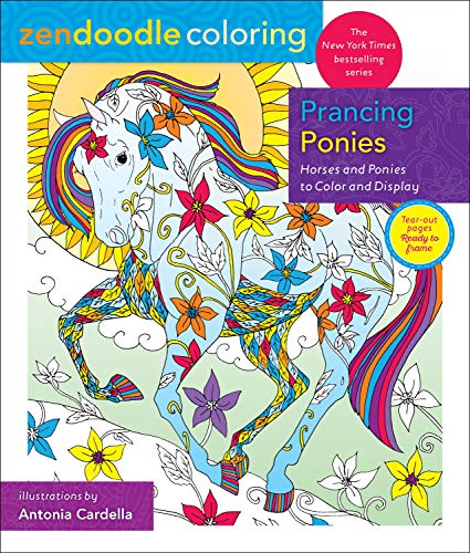 Zendoodle Coloring: Prancing Ponies