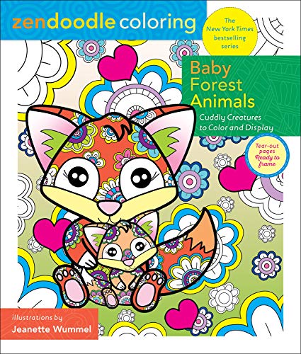 Zendoodle Coloring: Baby Forest Animals