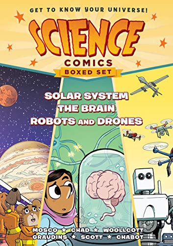 Stock image for Science Comics Boxed Set: Solar System, The Brain, and Robots and Drones for sale by GF Books, Inc.