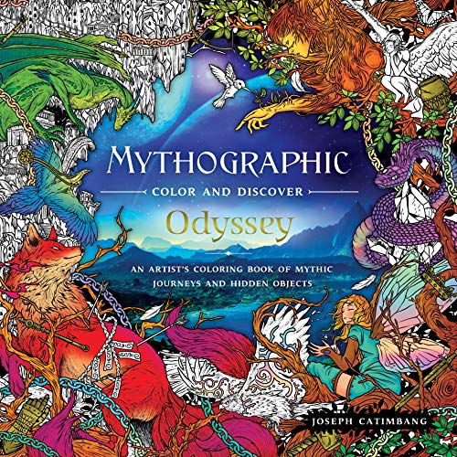 Stock image for Mythographic Color and Discover: Odyssey: An Artist's Coloring Book of Mythic Journeys and Hidden Objects for sale by Lakeside Books