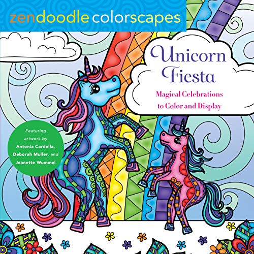 Stock image for Unicorn Fiesta: Magical Celebrations to Color and Display (Zendoodle Colorscapes) for sale by BookOutlet