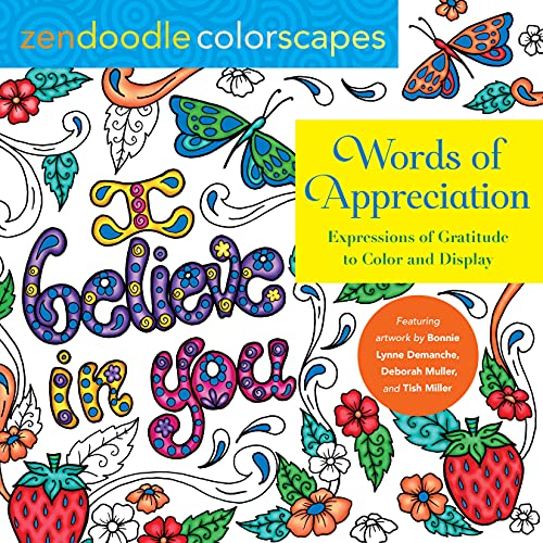Imagen de archivo de Zendoodle Colorscapes: Words of Appreciation: Expressions of Gratitude to Color and Display a la venta por HPB Inc.