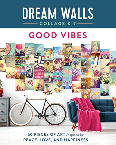 Beispielbild fr Dream Walls Collage Kit: Good Vibes: 50 Pieces of Art Inspired by Peace, Love, and Happiness zum Verkauf von Books From California
