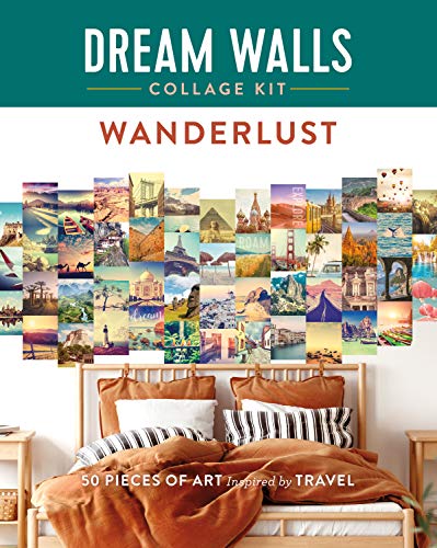 Imagen de archivo de Dream Walls Collage Kit: Wanderlust: 50 Pieces of Art Inspired by Travel a la venta por PlumCircle