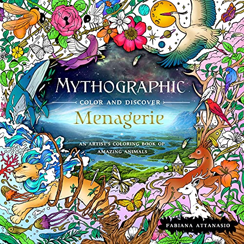 Beispielbild fr Mythographic Color and Discover: Menagerie: An Artist's Coloring Book of Amazing Animals zum Verkauf von BooksRun