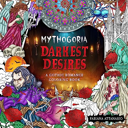 Beispielbild fr Mythogoria: Darkest Desires: A Gothic Romance Coloring Book zum Verkauf von GF Books, Inc.