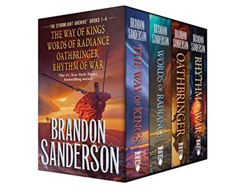 Stock image for Stormlight Archives HC Box Set 1-4: The Way of Kings, Words of Radiance, Oathbringer, Rhythm of War (The Stormlight Archive) for sale by PhinsPlace