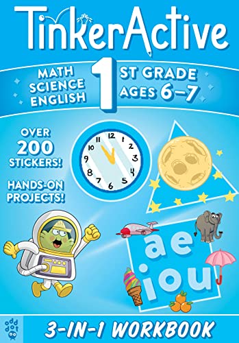 Stock image for TinkerActive 1st Grade 3-in-1 Workbook: Math, Science, English Language Arts (TinkerActive Workbooks) for sale by HPB-Red