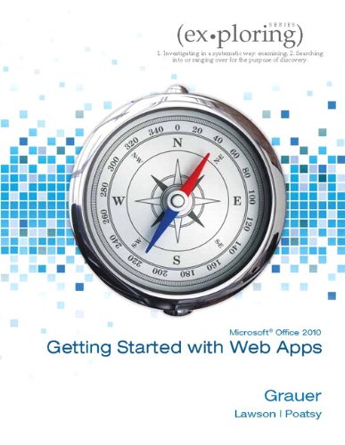 Stock image for Getting Started with Web Apps Microsoft Office 2010 for sale by POQUETTE'S BOOKS