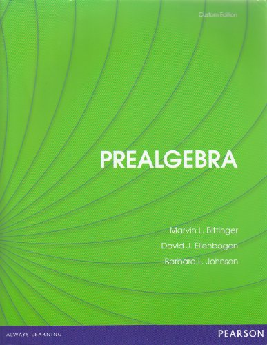 Beispielbild fr Prealgebra (Custom Edition) zum Verkauf von Wonder Book