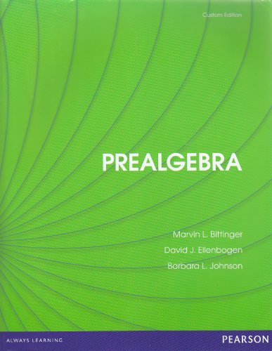 Stock image for Prealgebra (Custom Edition) for sale by Wonder Book