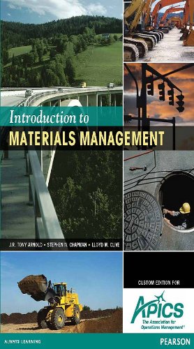 Beispielbild fr Introduction to Materials Management (Custom Edition for APICS) zum Verkauf von SecondSale