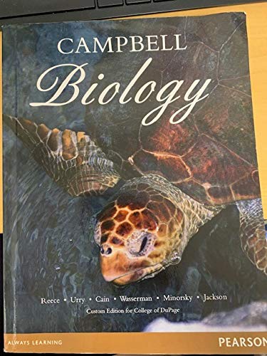 Beispielbild fr Campbell Biology (Custom Edition for College of Dupage) zum Verkauf von HPB-Red