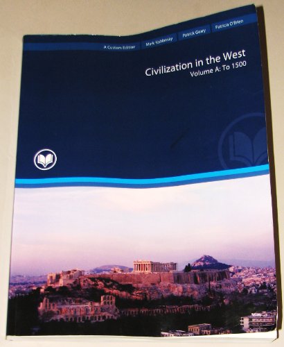Stock image for Civilization in the West Volume A: To 1500 for sale by HPB-Red