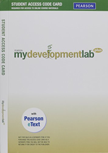 9781256142775: Pearson mydevelopmentlabplus student access code card