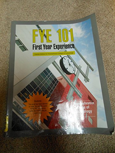 Stock image for First Year Experience Pennsylvania College of Technology for sale by BooksRun