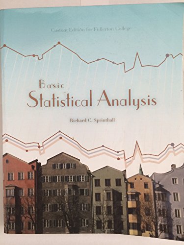 Stock image for Basic Statistical Analysis for sale by Your Online Bookstore