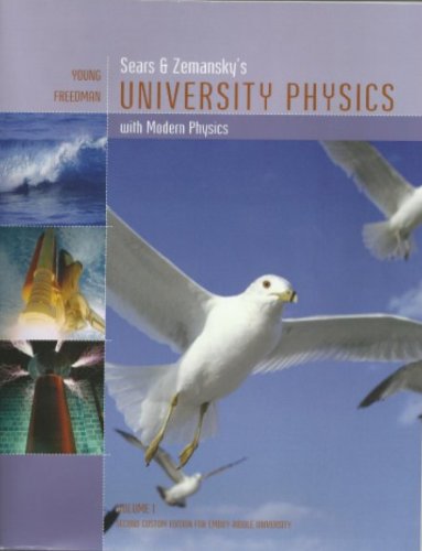 Imagen de archivo de Sear's & Zemansky's University Physics with Modern Physics, Volume 1 (Embry-Riddle University) a la venta por HPB-Red