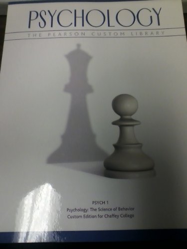 9781256187066: Psychology: The Pearson Custom Library