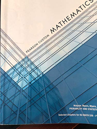 Stock image for Pearson Custom Mathematics: Selected Chapters for KU MATH 526 - F'11 for sale by Better World Books