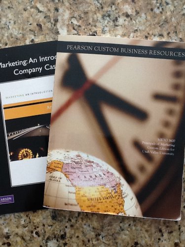 Imagen de archivo de Marketing An Introduction (UVU Custom Edition for MKTG 3600) a la venta por HPB-Red