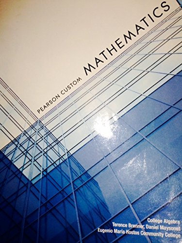 9781256230632: Pearson Custom Mathematics Topics in Math for the Liberal Arts (Rutgers University)
