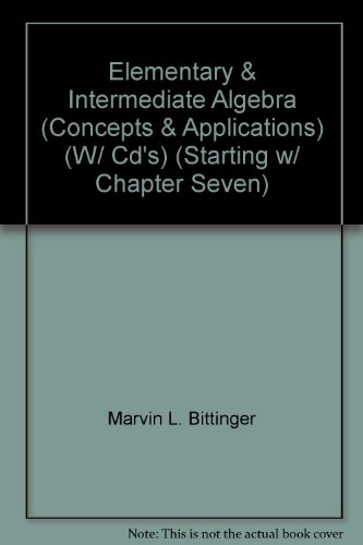 Imagen de archivo de Elementary and Intermediate Algebra Concepts and Applications (Custom Edition for South Arkansas Community College) a la venta por Better World Books