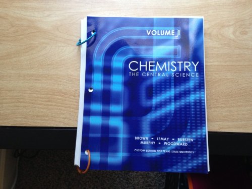 Stock image for Chemistry the Central Science Custom Ed for Texas State University San Marcos for sale by HPB-Red