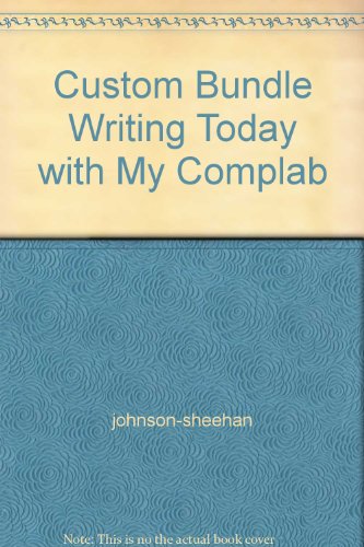 9781256286998: Custom Bundle Writing Today with My Complab