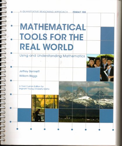 9781256312086: Mathematical Tools for the Real World. (A Quantitative Reasoning Approach: Mathematical Tools for the Real World)