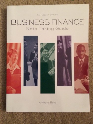 9781256324348: Business Finance Note Taking Guide