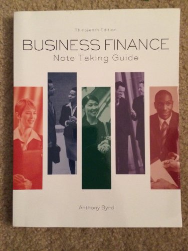 Imagen de archivo de Business Finance Note Taking Guide a la venta por ThriftBooks-Dallas