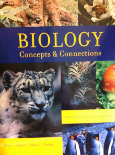 Imagen de archivo de Biology Concepts & Connections (Third Custom Edition for Columbus State University) a la venta por Irish Booksellers