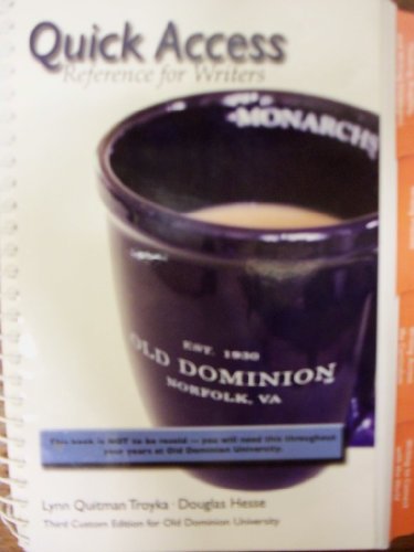 9781256327745: Quick Access Reference for Writers (Custom for Old Dominion)