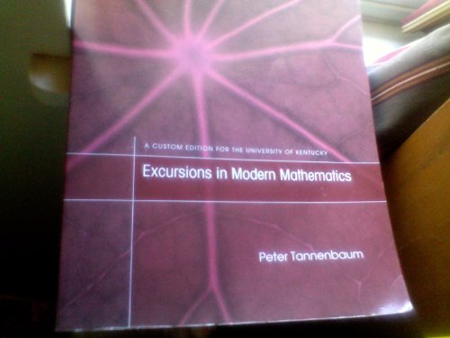 9781256328285: Excursions in Modern Mathematics Custom Edition for University of Kentucky