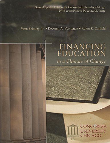 Imagen de archivo de Financing Education in a Climate of Change a la venta por HPB-Red