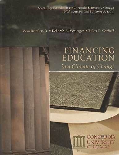 9781256328339: Financing Education in a Climate of Change