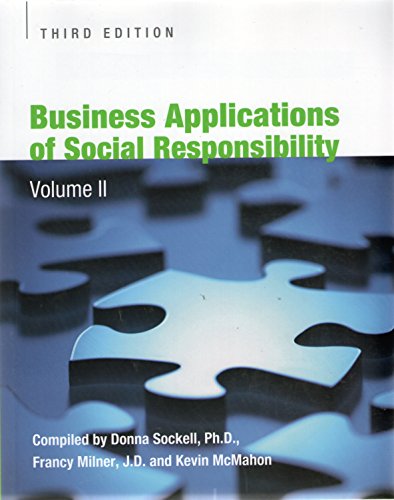 Beispielbild fr Business Applications of Social Responsibility Volume II zum Verkauf von Better World Books
