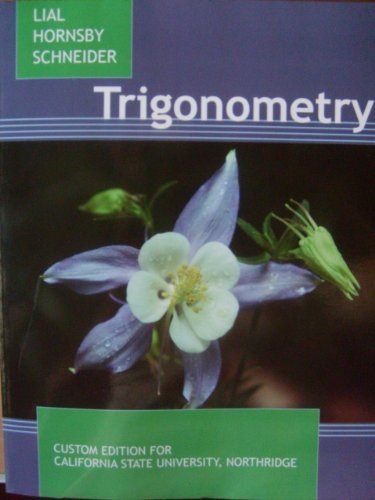 9781256351795: Trigonometry (Custom Edition for California State University, Northridge)