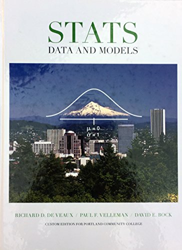 Beispielbild fr Stats : Data and Models zum Verkauf von Better World Books