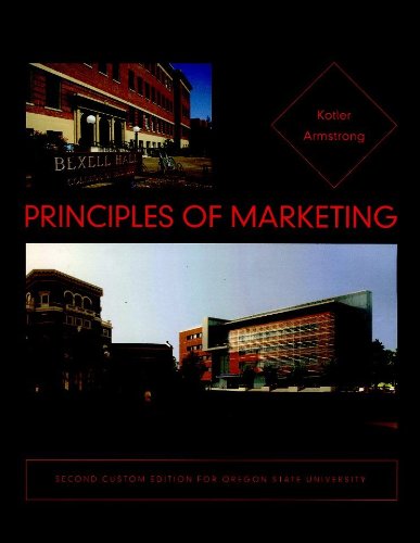 Imagen de archivo de Principles of Marketing (Second Custom Edition for Oregon State University) a la venta por ThriftBooks-Atlanta