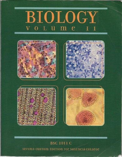 Beispielbild fr Biology Volume II (Second Custom Edition for Valencia College, BSC1011C) zum Verkauf von ThriftBooks-Atlanta