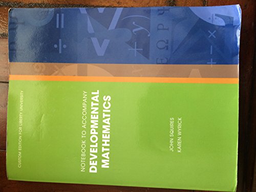 Beispielbild fr Developmental Mathematics Notebook custom edition zum Verkauf von Wonder Book