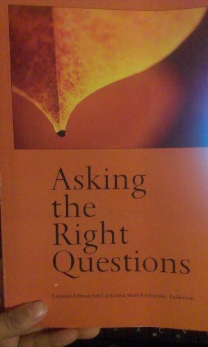 Imagen de archivo de Asking the Right Questions: A Guide to Critical Thinking a la venta por Books From California