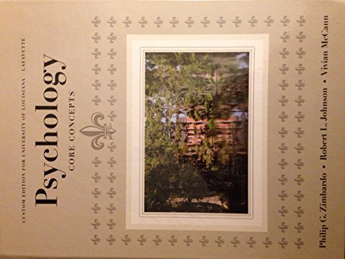 9781256427681: Psychology Core Concepts: Custom Edition for University of Louisiana Lafayette
