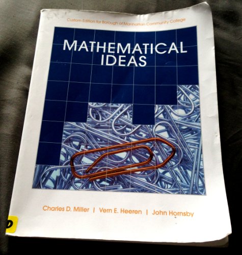 Beispielbild fr Mathematical Ideas (Custom 12th Edition for Borough of Manhattan Community College) zum Verkauf von SecondSale
