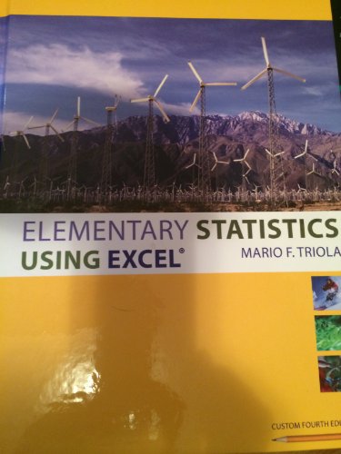 Stock image for Elementary Statistics Using Excel Custom for sale by ThriftBooks-Atlanta
