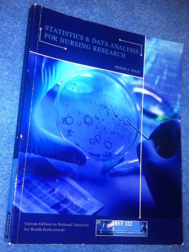 9781256509394: Statistics and Data Analysis for Nursing Research by Denise Polit (2010-08-02)